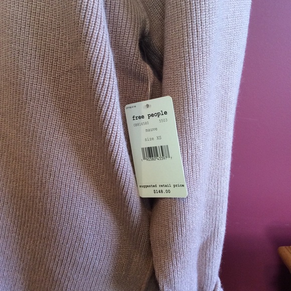 Free people softly structured tunic sweater mauve - Picture 7 of 8